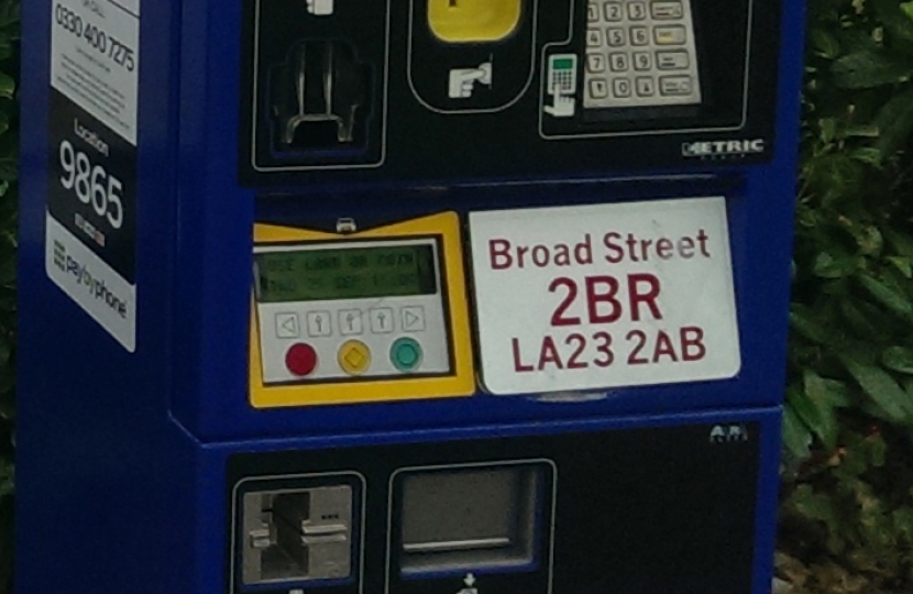 Car park ticket machine