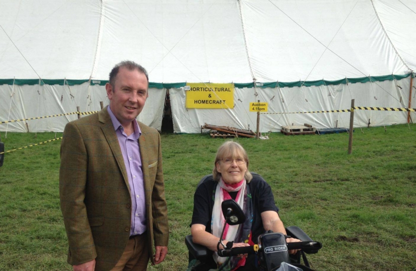 Cllr James Airey and Jean Crosbie