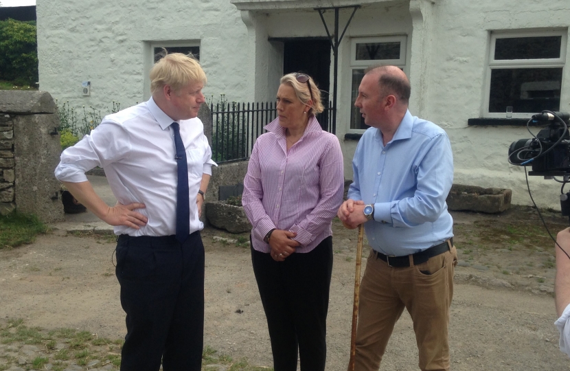 Boris Johnson, Caroline Airey and James Airey