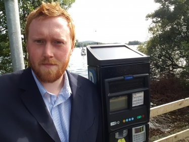 Ben Berry and Windermere Ferry Ticket Machine