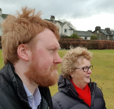 Cllr Ben Berry and Windermere campaigner Jane Hoyle