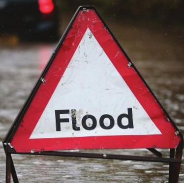 Flooding sign