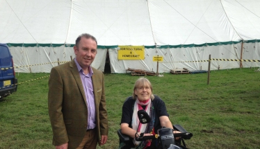 Cllr James Airey and Jean Crosbie