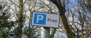 Free parking sign